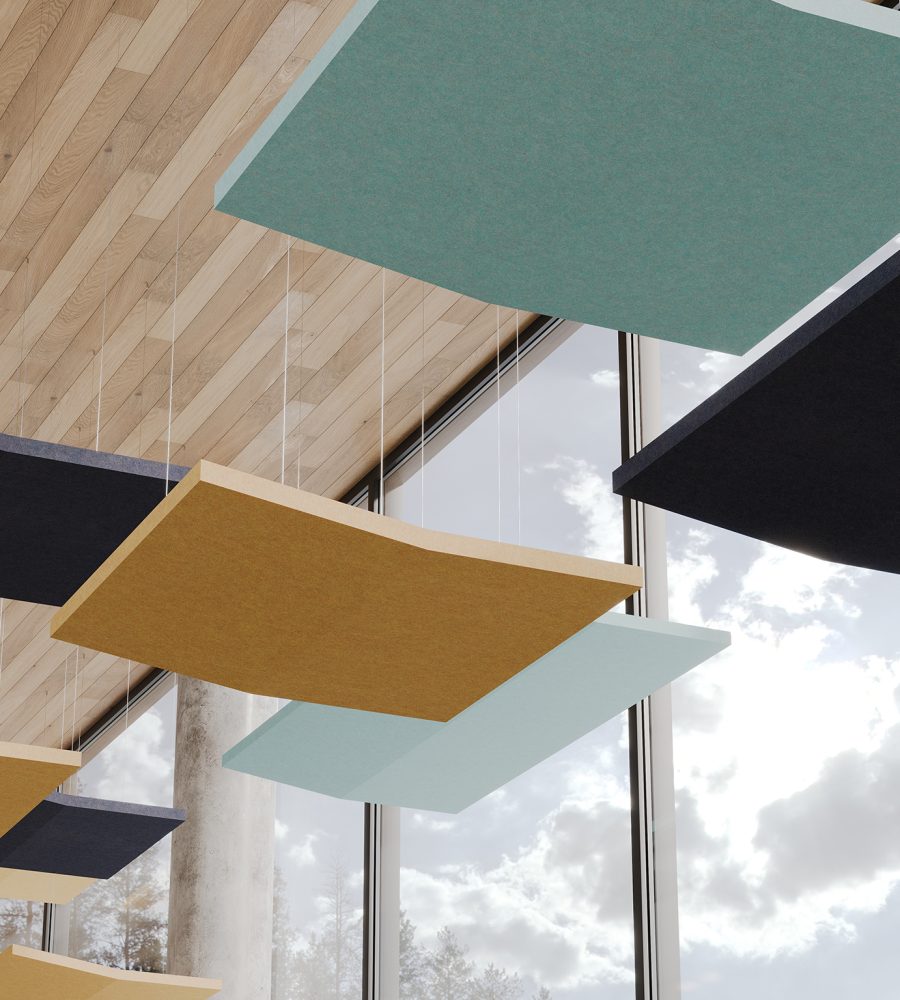 Rooftop, Saltbox Ceiling Clouds | Flint, Turmeric, Sea Salt | Premier Collection