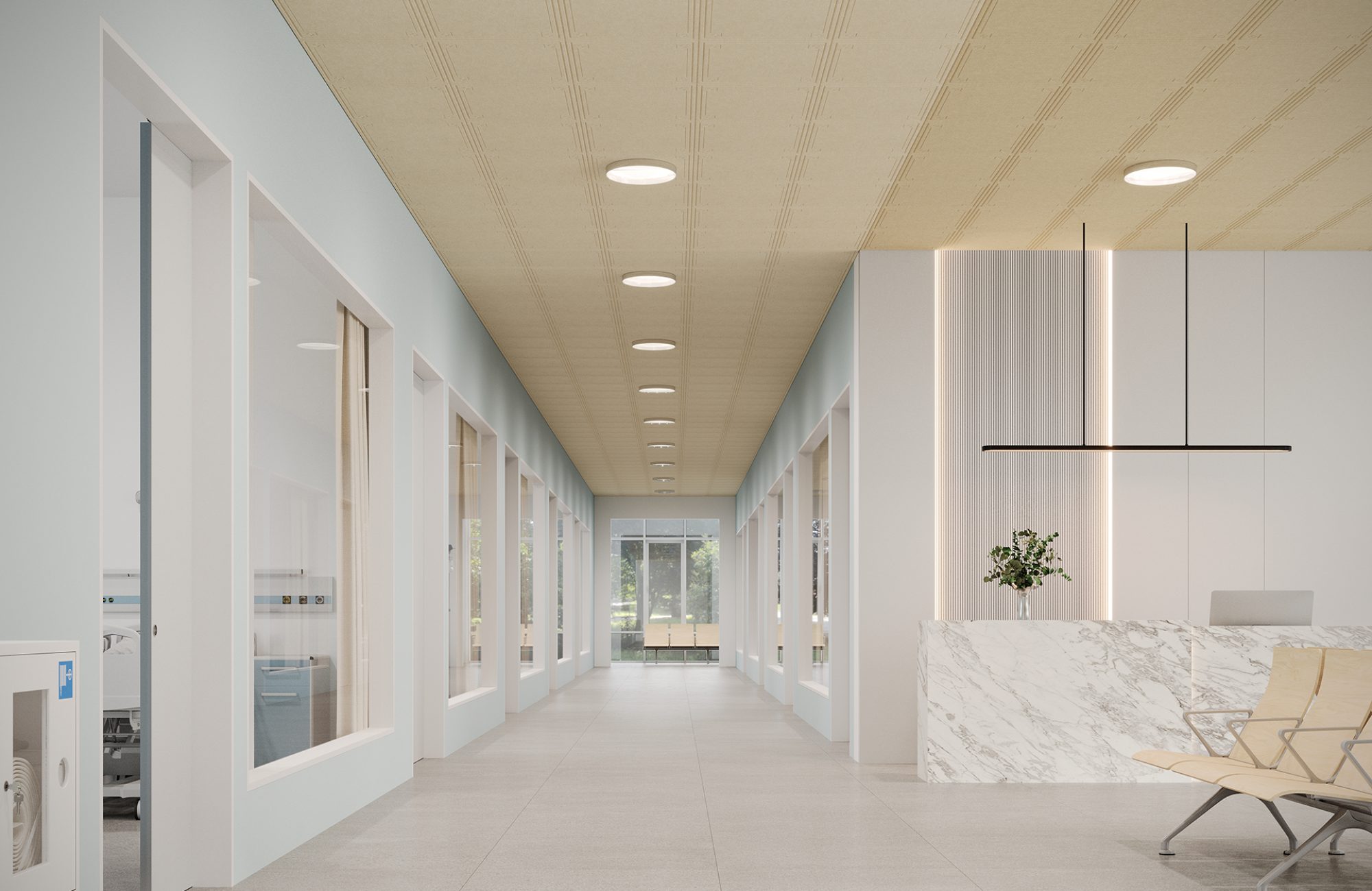Fracture, Stamped Ceiling Panels | Pearl, Ivory | Premier Collection