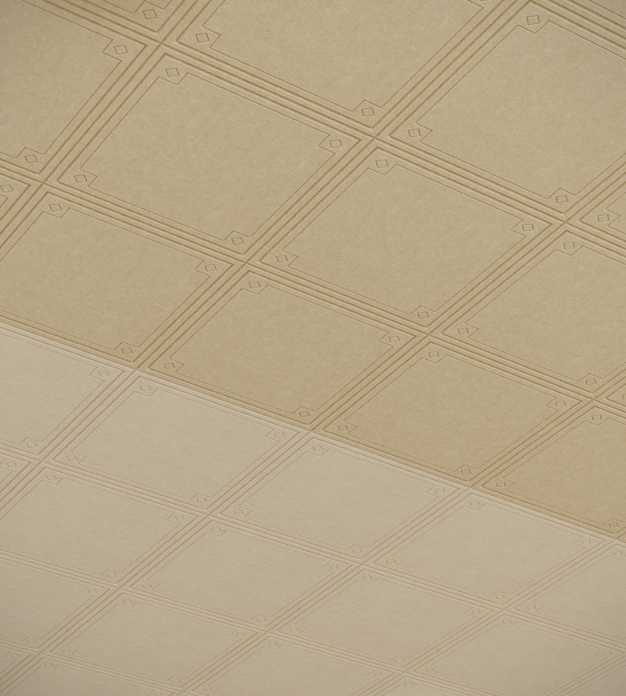 Fracture, Stamped Ceiling Panels | Pearl, Ivory | Premier Collection