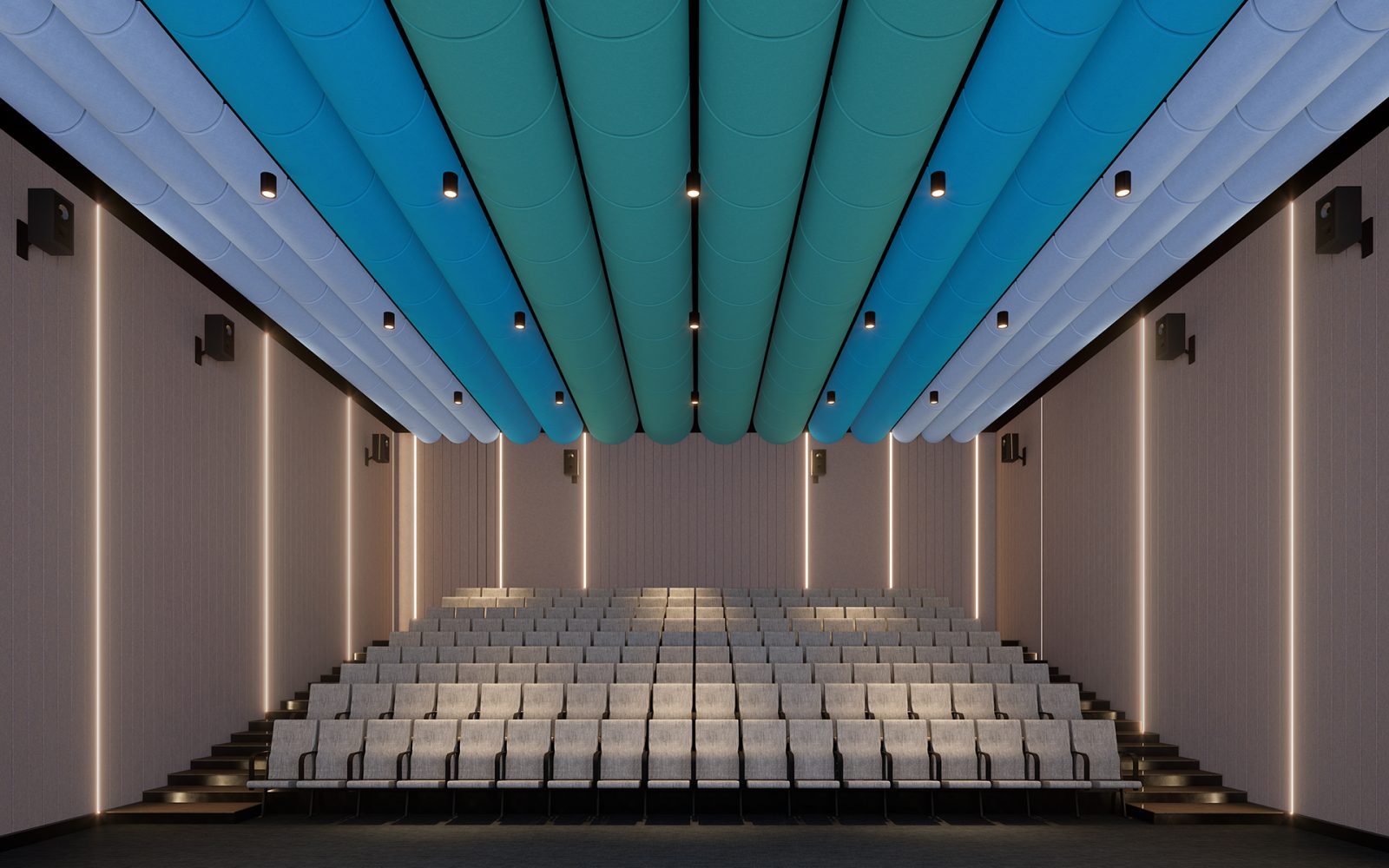 Swing Ceiling Clouds | Peacock, Azur, Periwinkle | Premier Collection