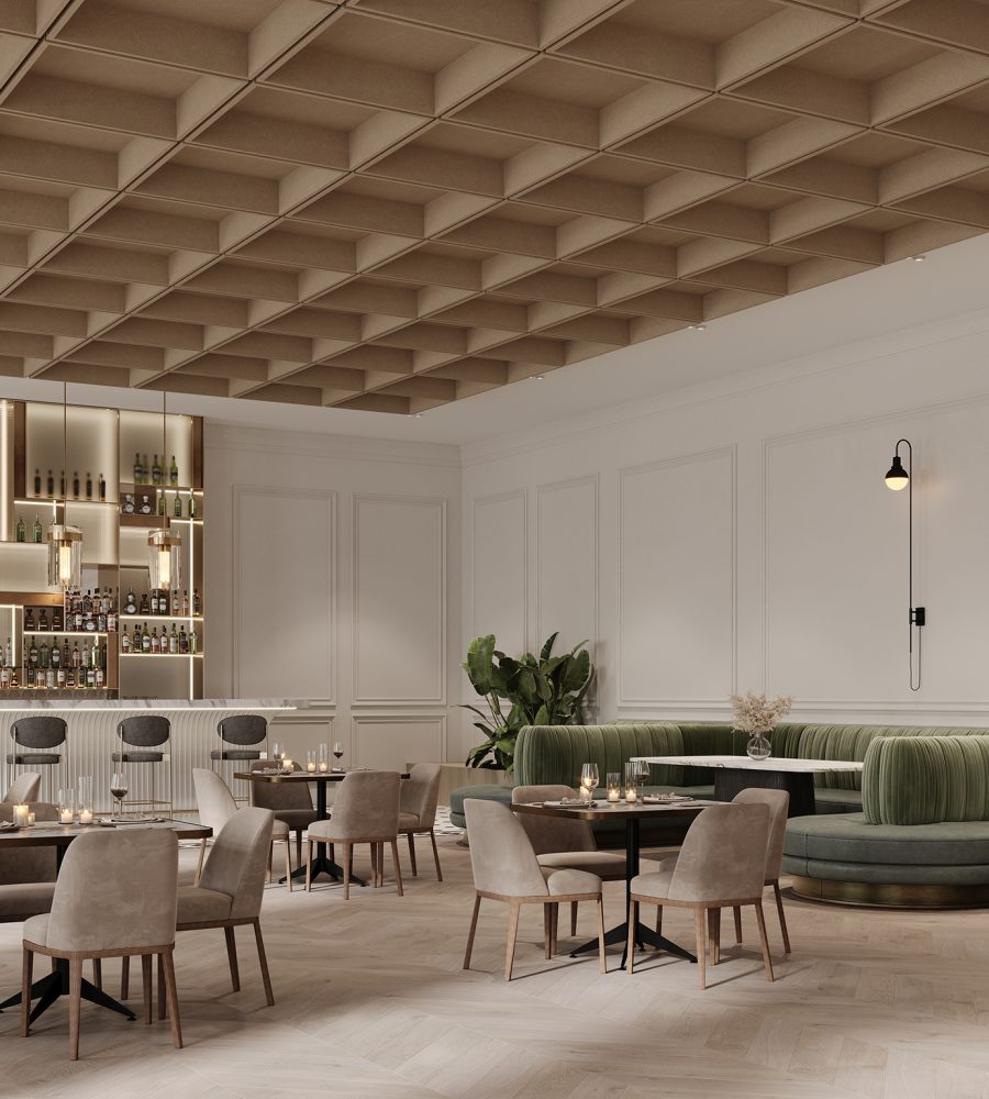 Recess, Waffle Ceiling Frames | Umber | Premier Collection