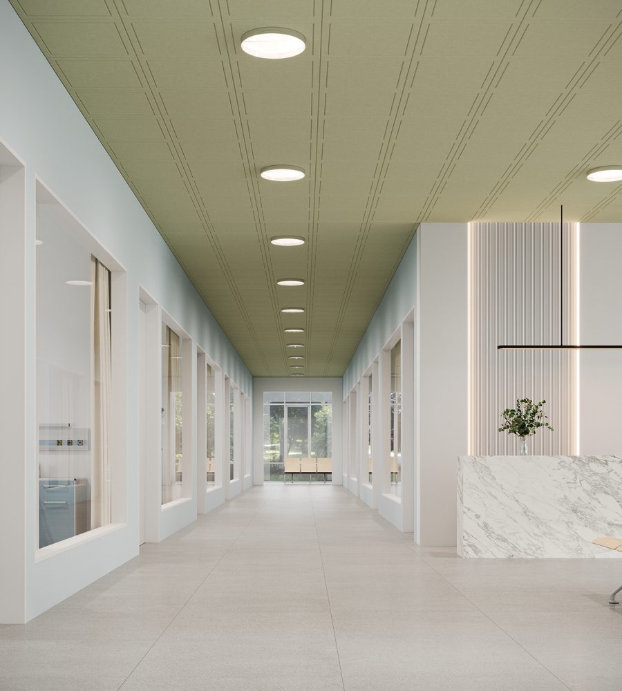 Fracture, Window Ceiling Panels | Celery | Premier Collection