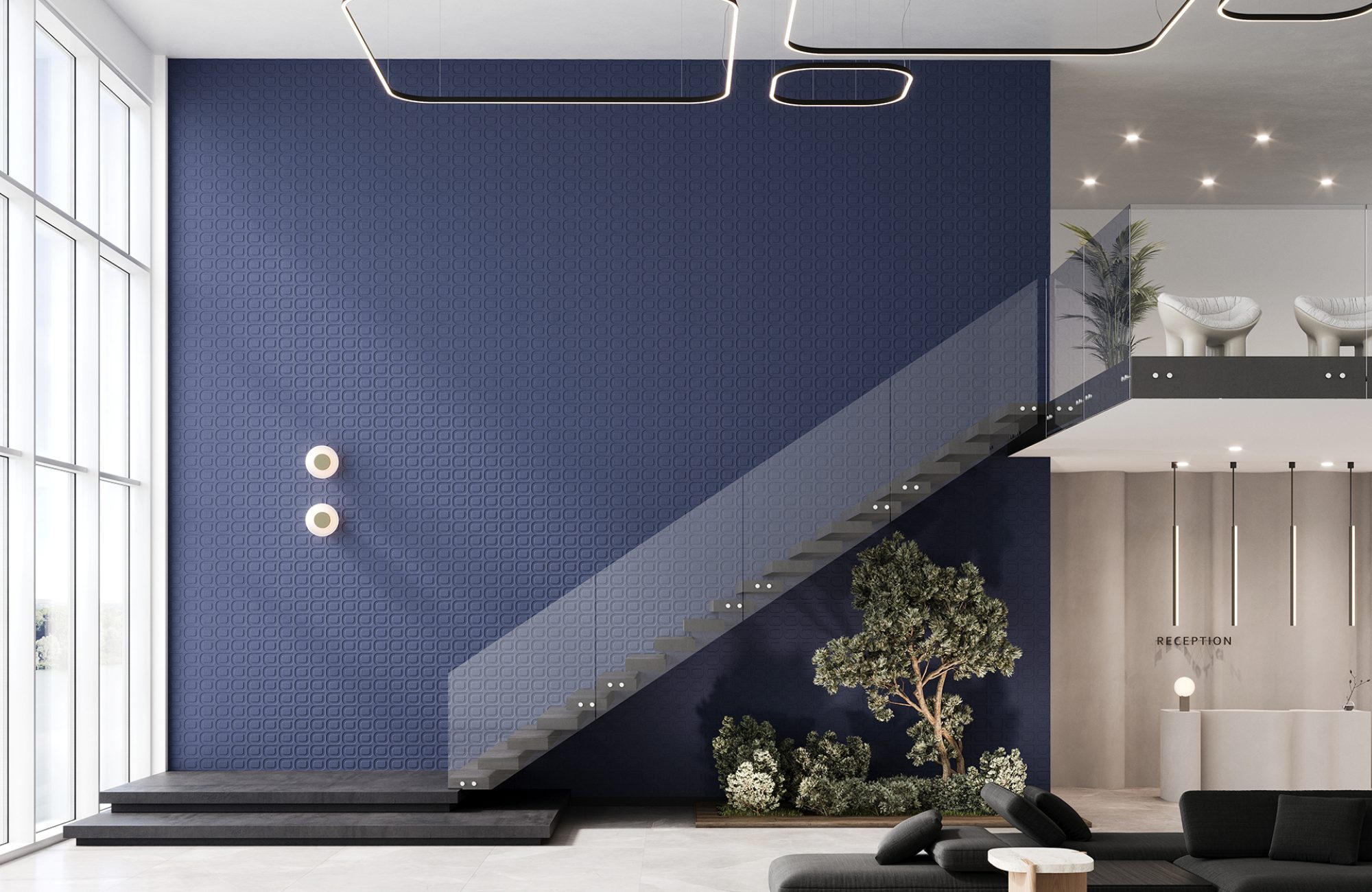 QuietForm, Dewdrops Wall Panels | Granite | Premier Collection