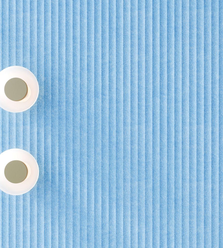 QuietForm, Ribbed A Wall Panels | Azure | Premier Collection