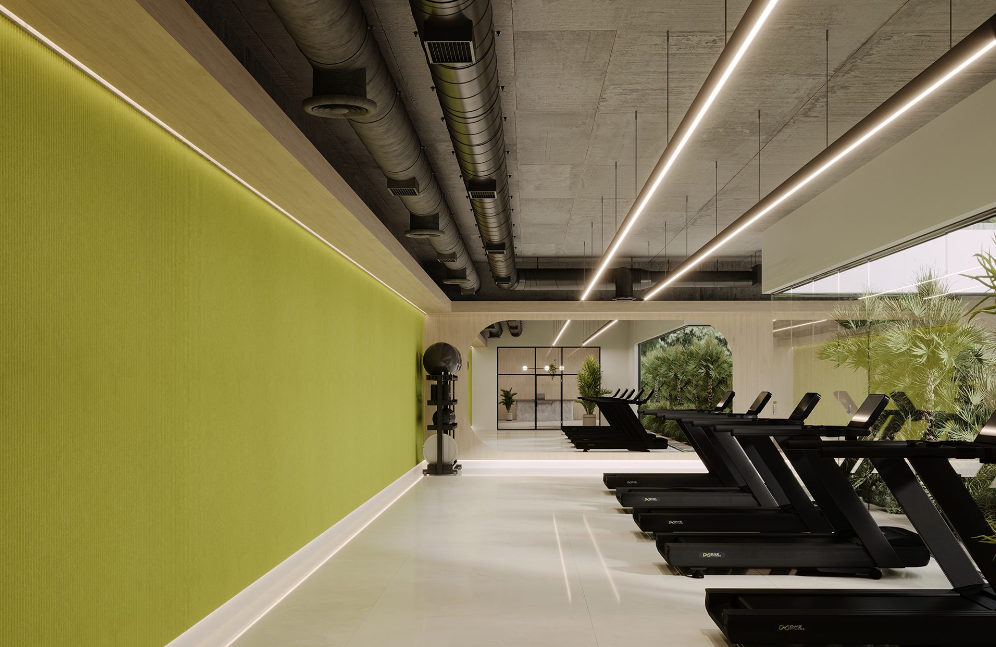 QuietForm, Ribbed B Wall Panels | Wasabi | Premier Collection