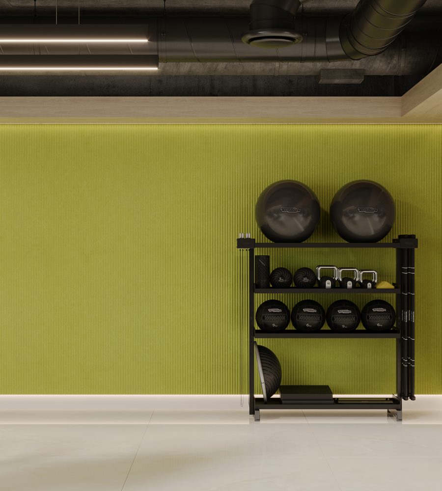 QuietForm, Ribbed B Wall Panels | Wasabi | Premier Collection