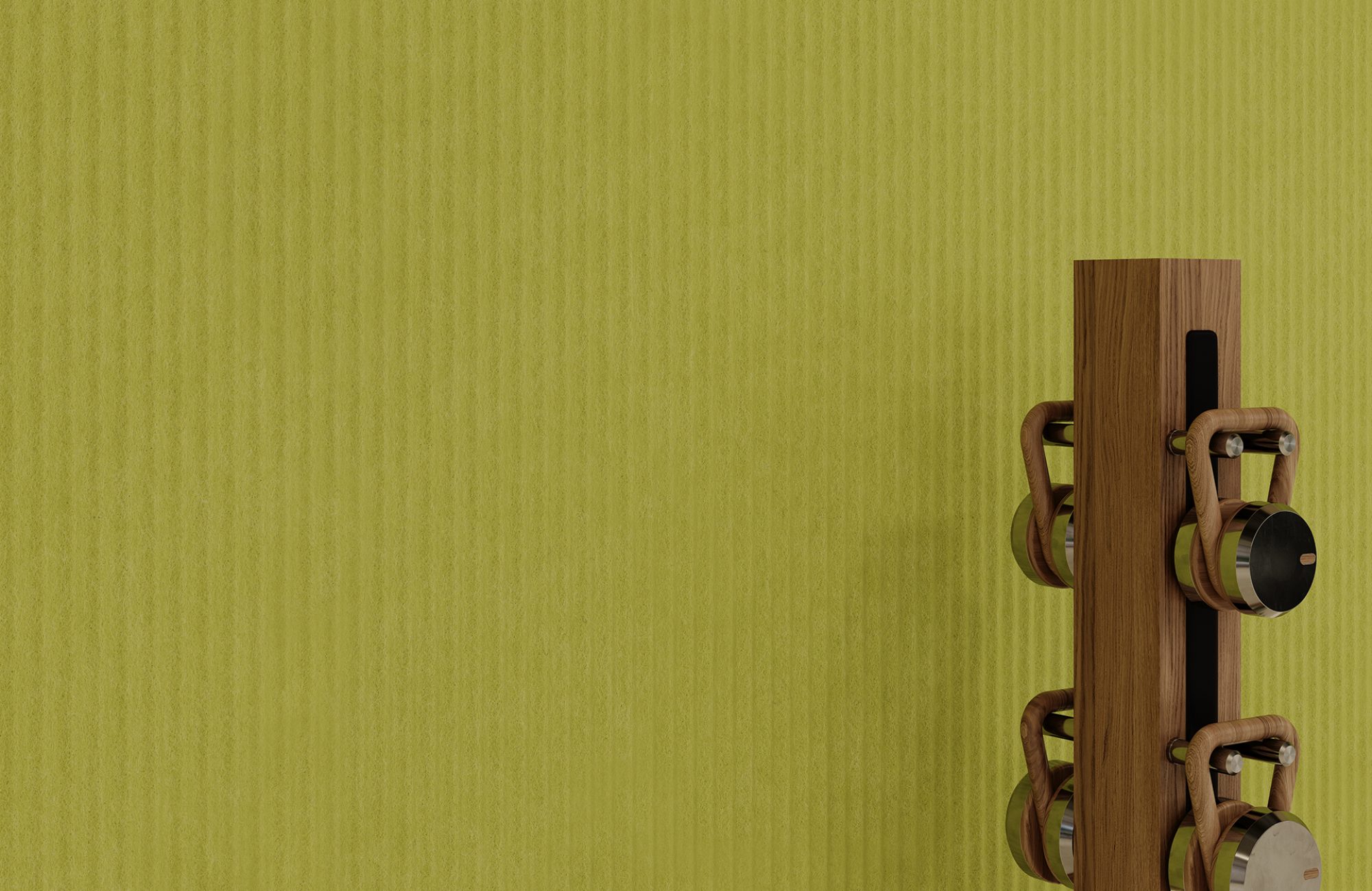 QuietForm, Ribbed B Wall Panels | Wasabi | Premier Collection