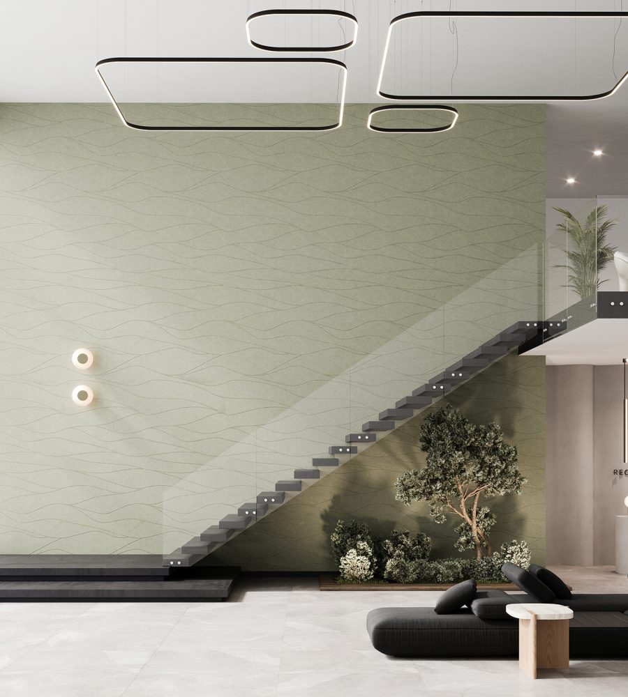 QuietForm, Stream Wall Panels | Pistachio | Premier Collection