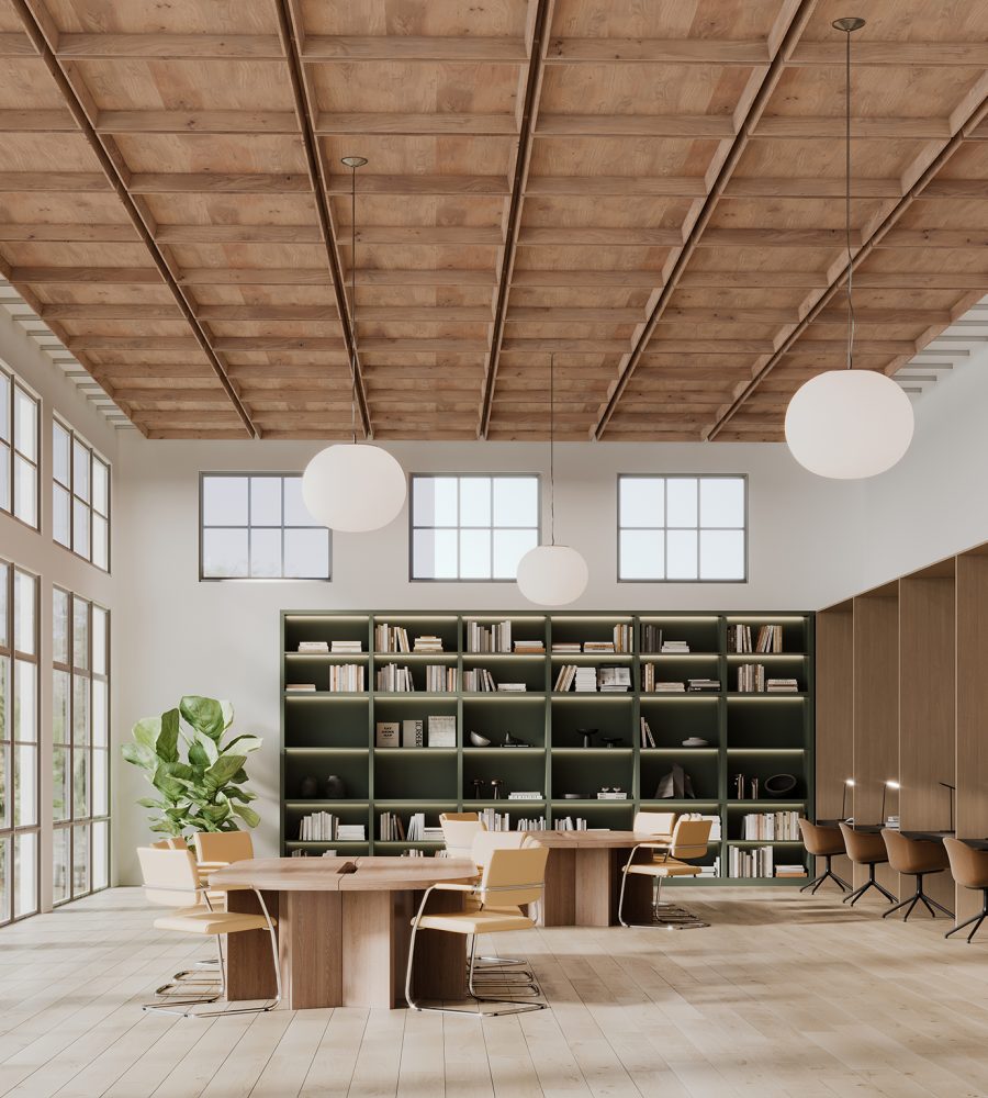 Recess, Chamfer Ceiling Frames | Fumed Oak | WoodGrain Collection