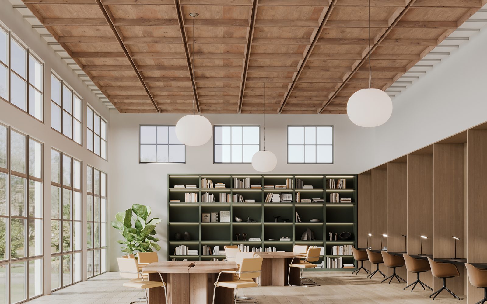 Recess, Chamfer Ceiling Frames | Fumed Oak | WoodGrain Collection