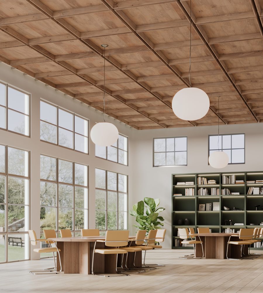 Recess, Chamfer Ceiling Frames | Fumed Oak | WoodGrain Collection