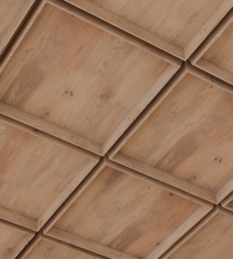 Recess, Chamfer Ceiling Frames | Fumed Oak | WoodGrain Collection