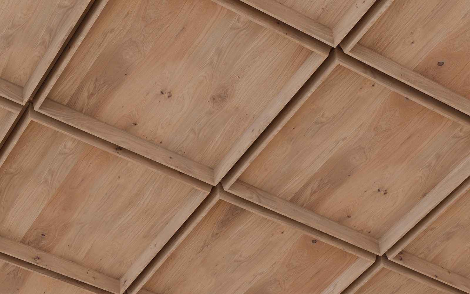 Recess, Chamfer Ceiling Frames | Fumed Oak | WoodGrain Collection