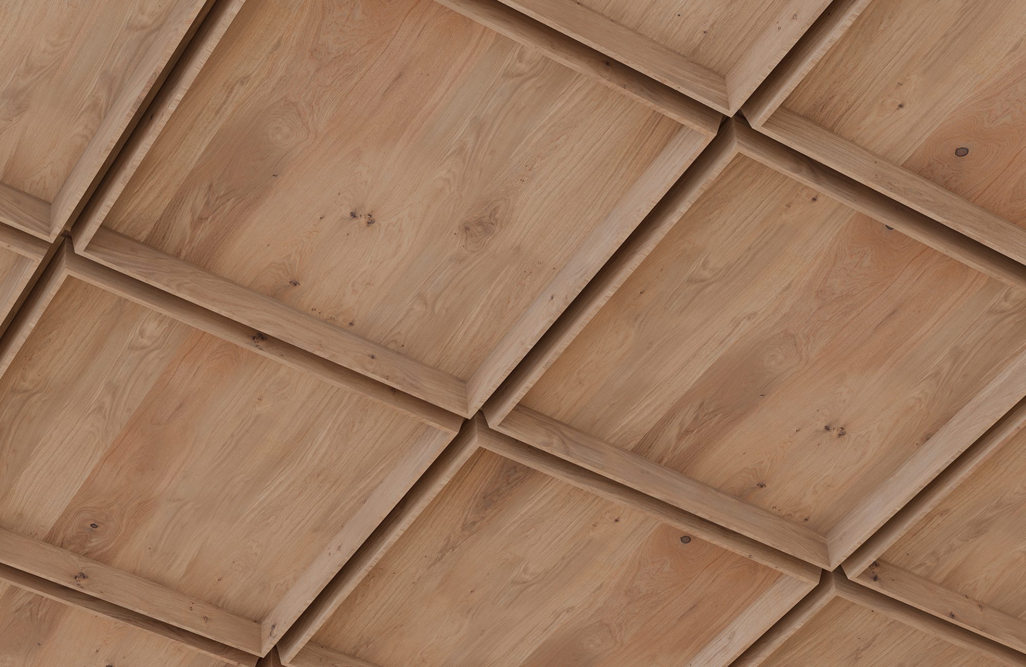 Recess, Chamfer Ceiling Frames | Fumed Oak | WoodGrain Collection