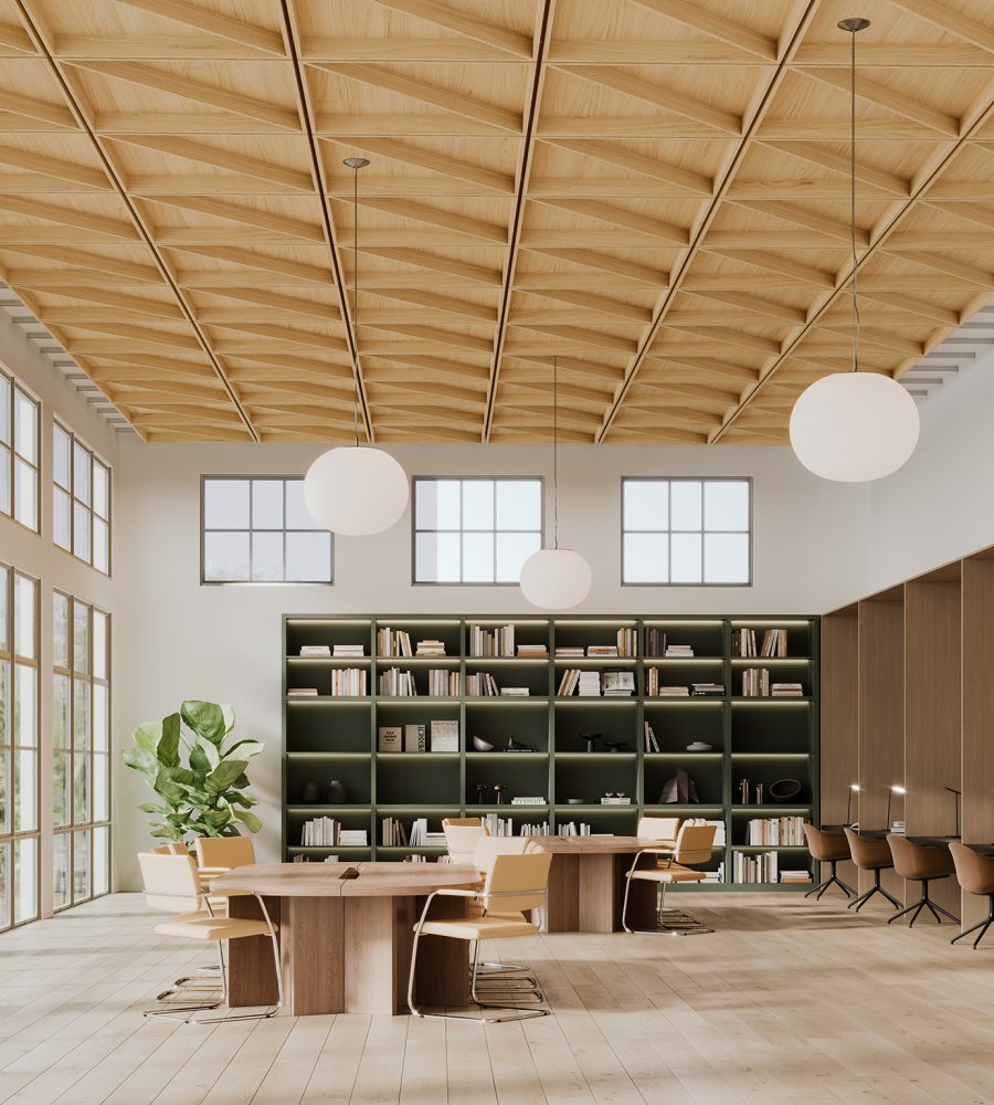 Recess, Cleft Ceiling Frames | Natural Oak | WoodGrain Collection