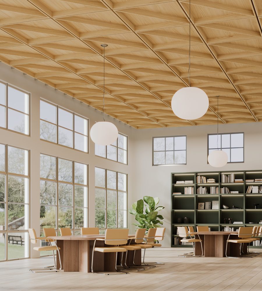Recess, Cleft Ceiling Frames | Natural Oak | WoodGrain Collection