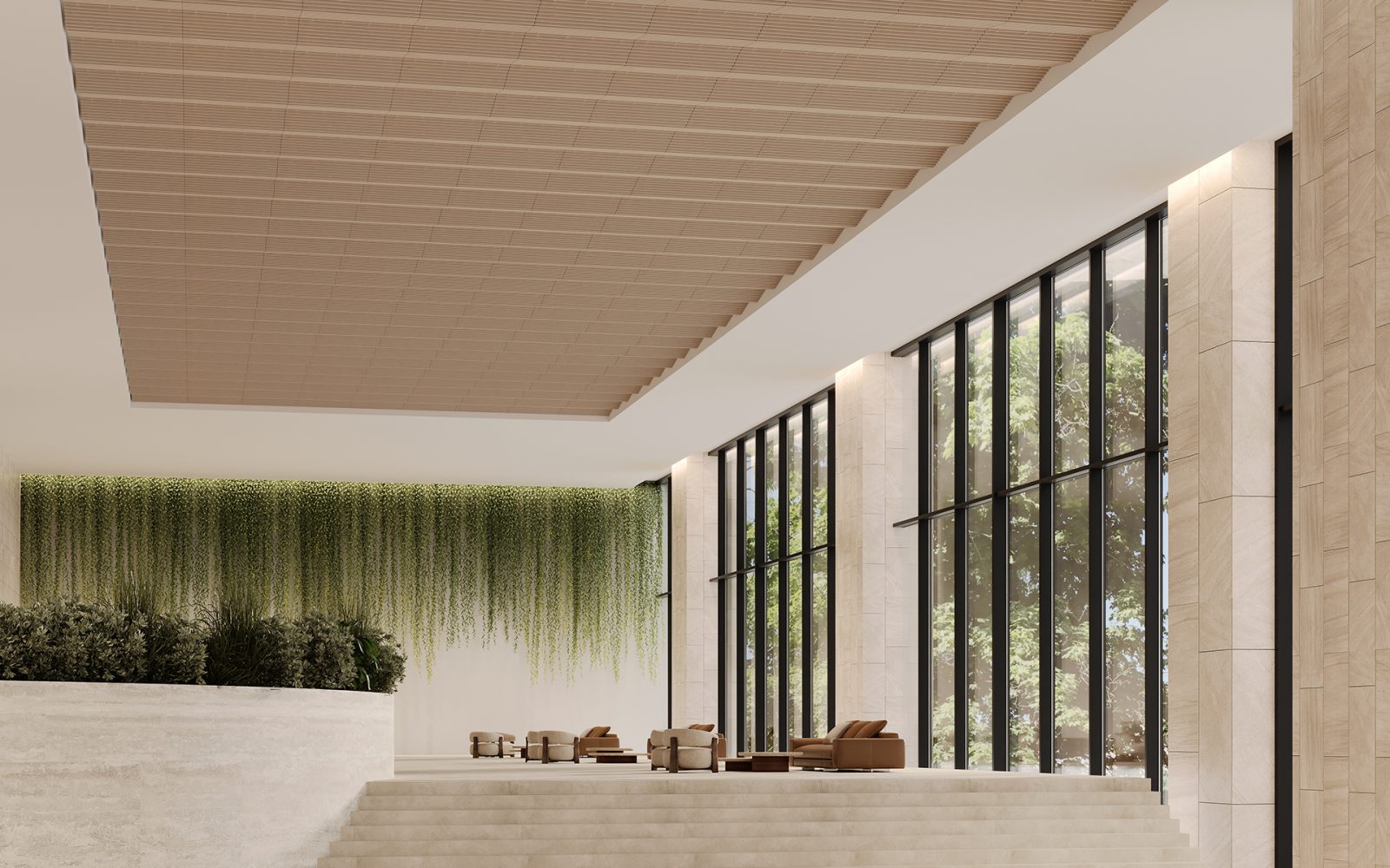 Rail, Grate Ceiling Frames | Petrified Ash | WoodGrain Collection