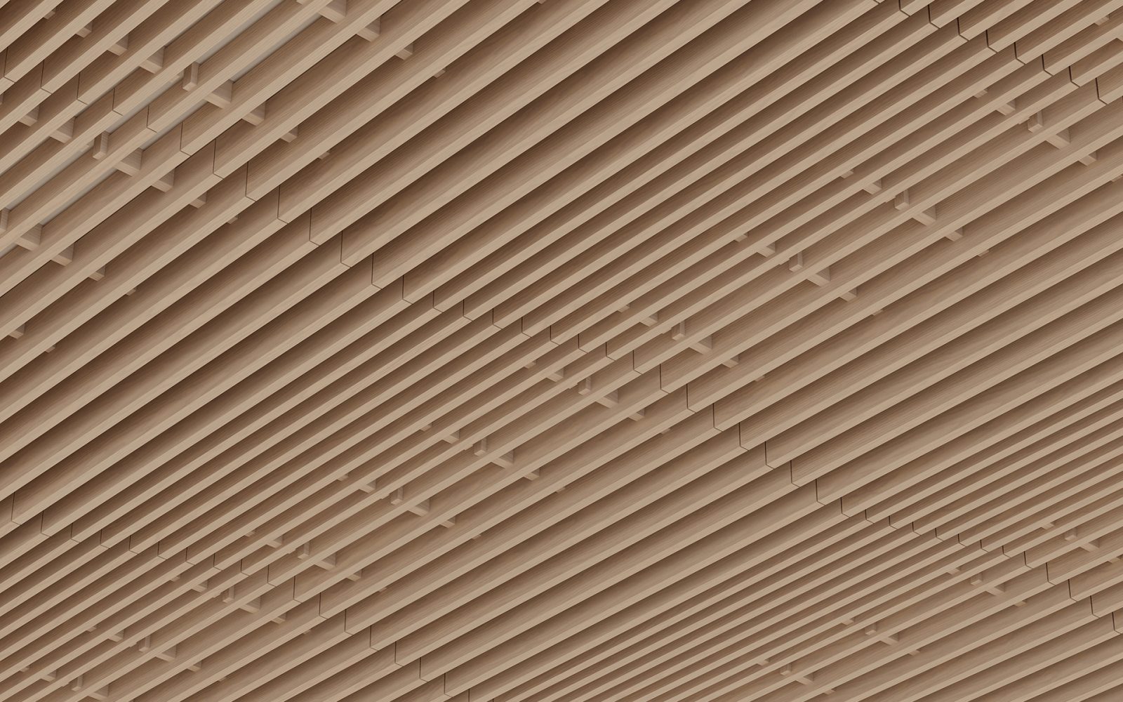 Rail, Grate Ceiling Frames | Petrified Ash | WoodGrain Collection