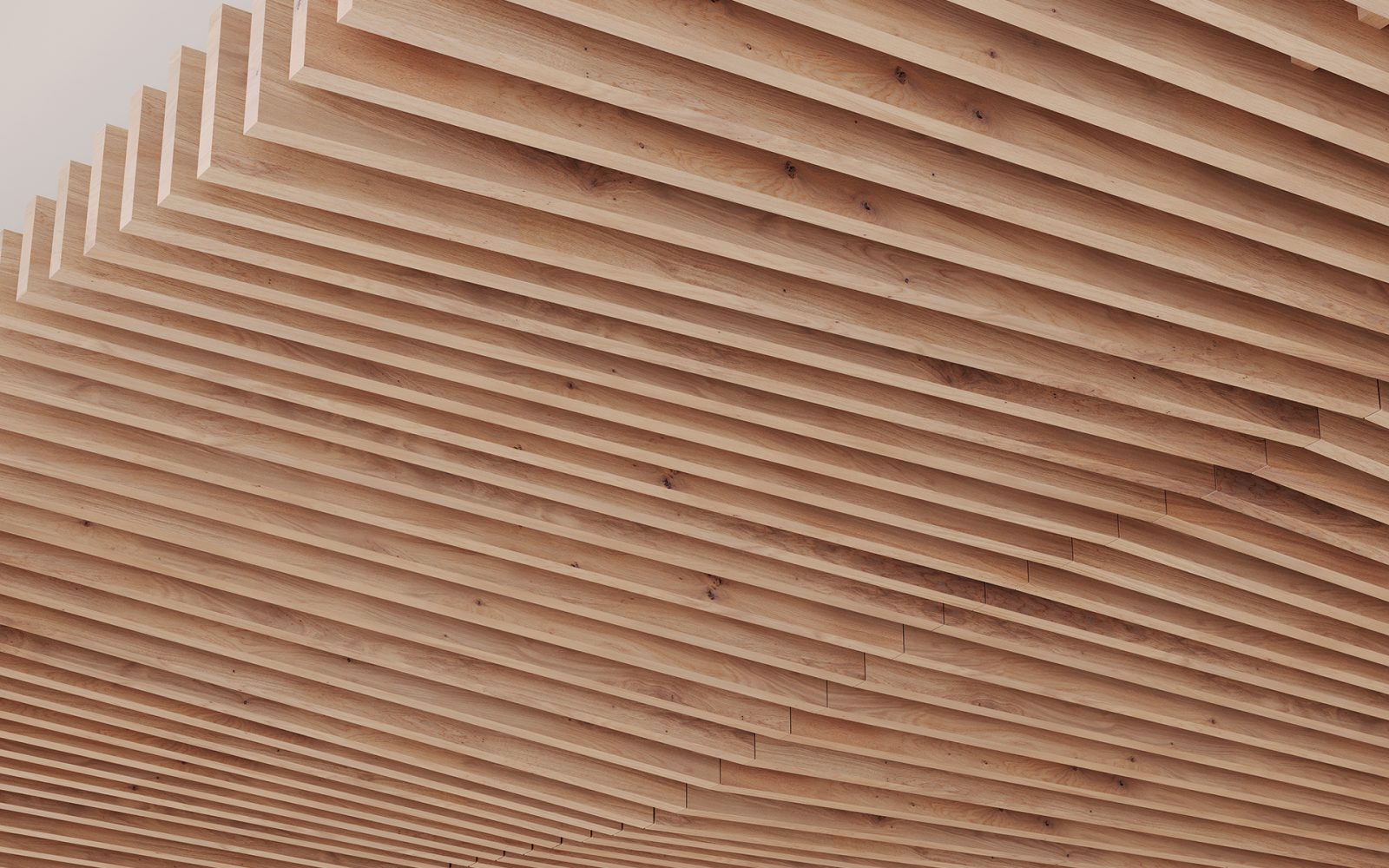Rail, Lines Ceiling Frames | Fumed Oak | WoodGrain Collection