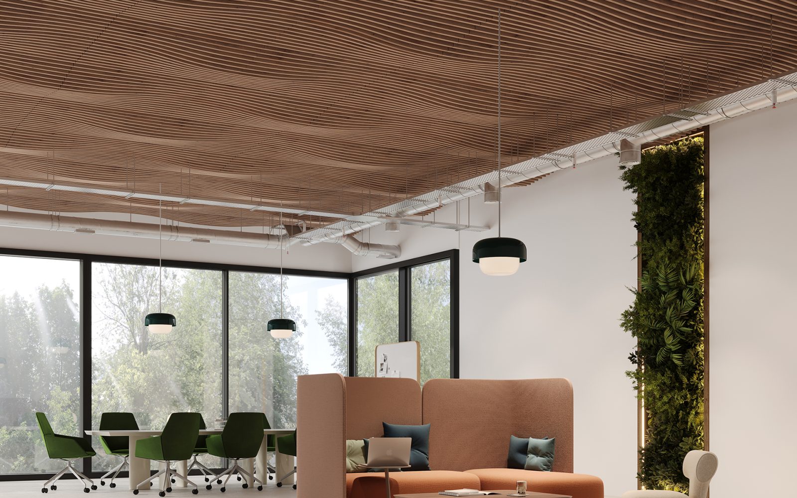 Rail, Passage Ceiling Frames | Fumed Oak | WoodGrain Collection