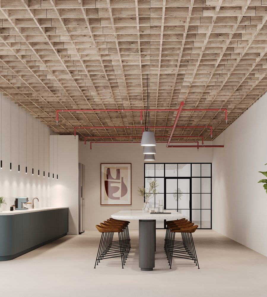 Woven, Buffalo Ceiling Frames | French Bobbin | WoodGrain Collection