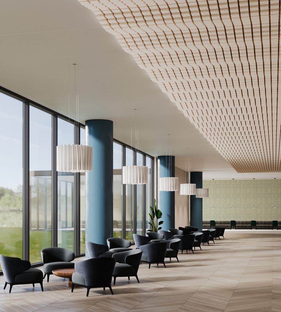 Mountain Vista Ceiling Frames | White Oak | WoodGrain Collection