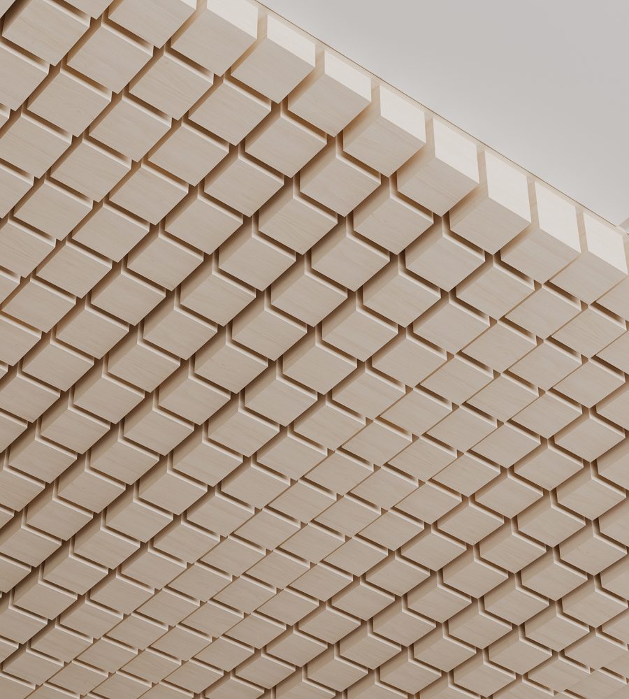 Mountain Vista Ceiling Frames | White Oak | WoodGrain Collection