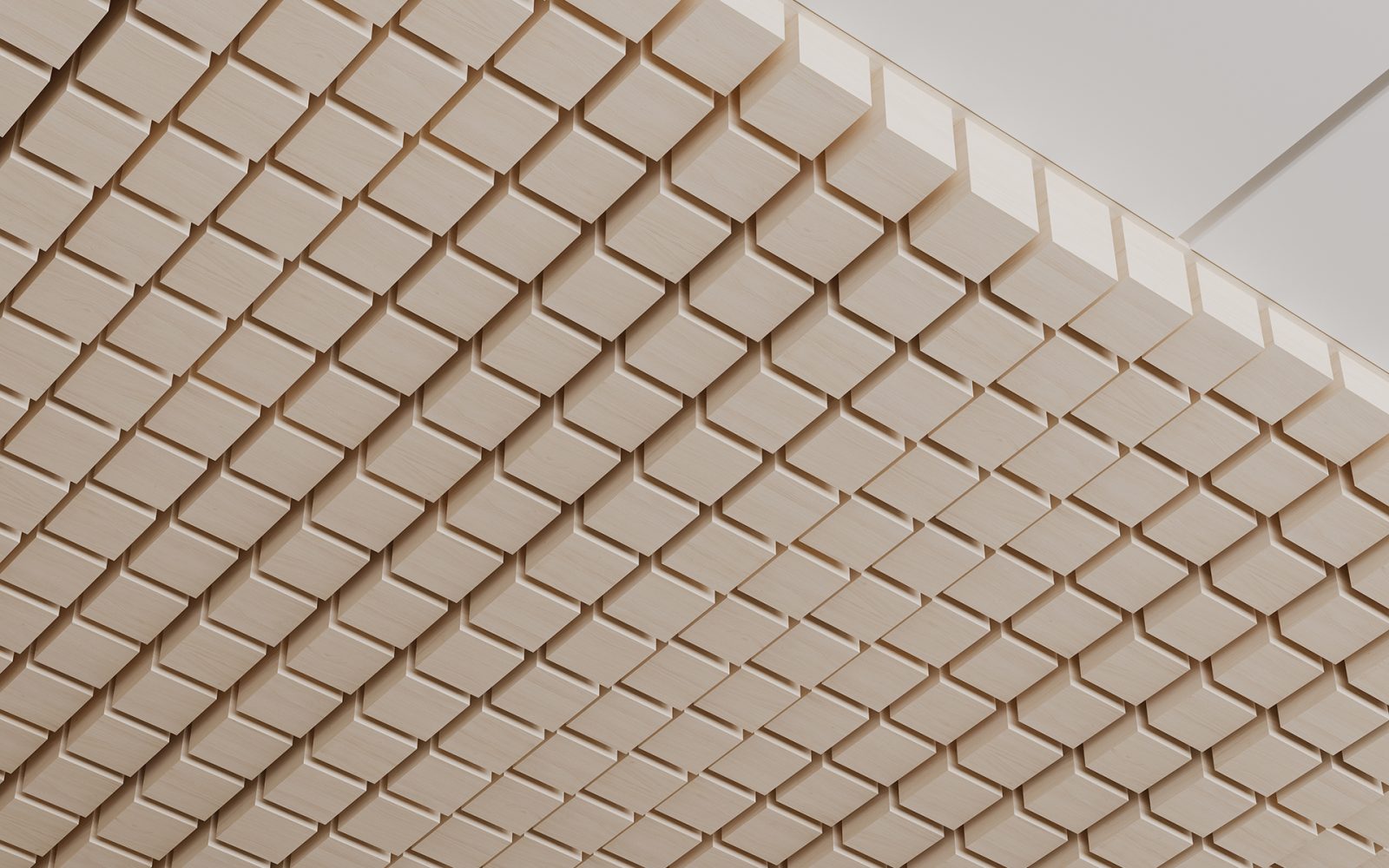 Mountain Vista Ceiling Frames | White Oak | WoodGrain Collection