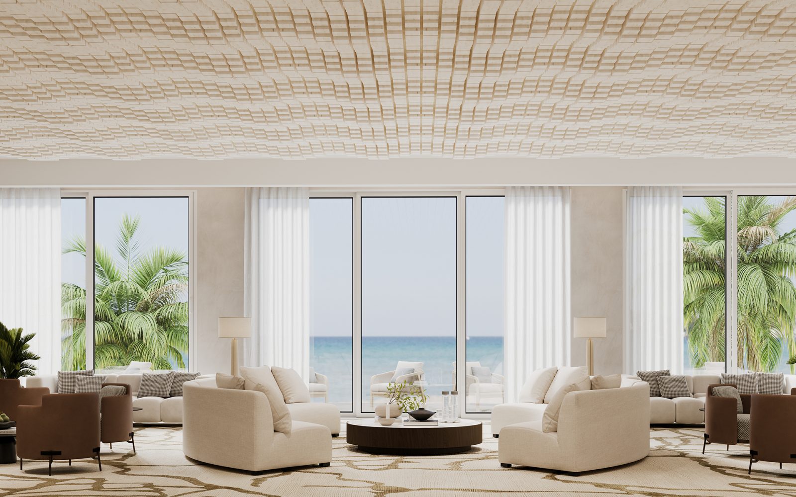 Vista, Oceanic Ceiling Frames | White Elm | WoodGrain Collection