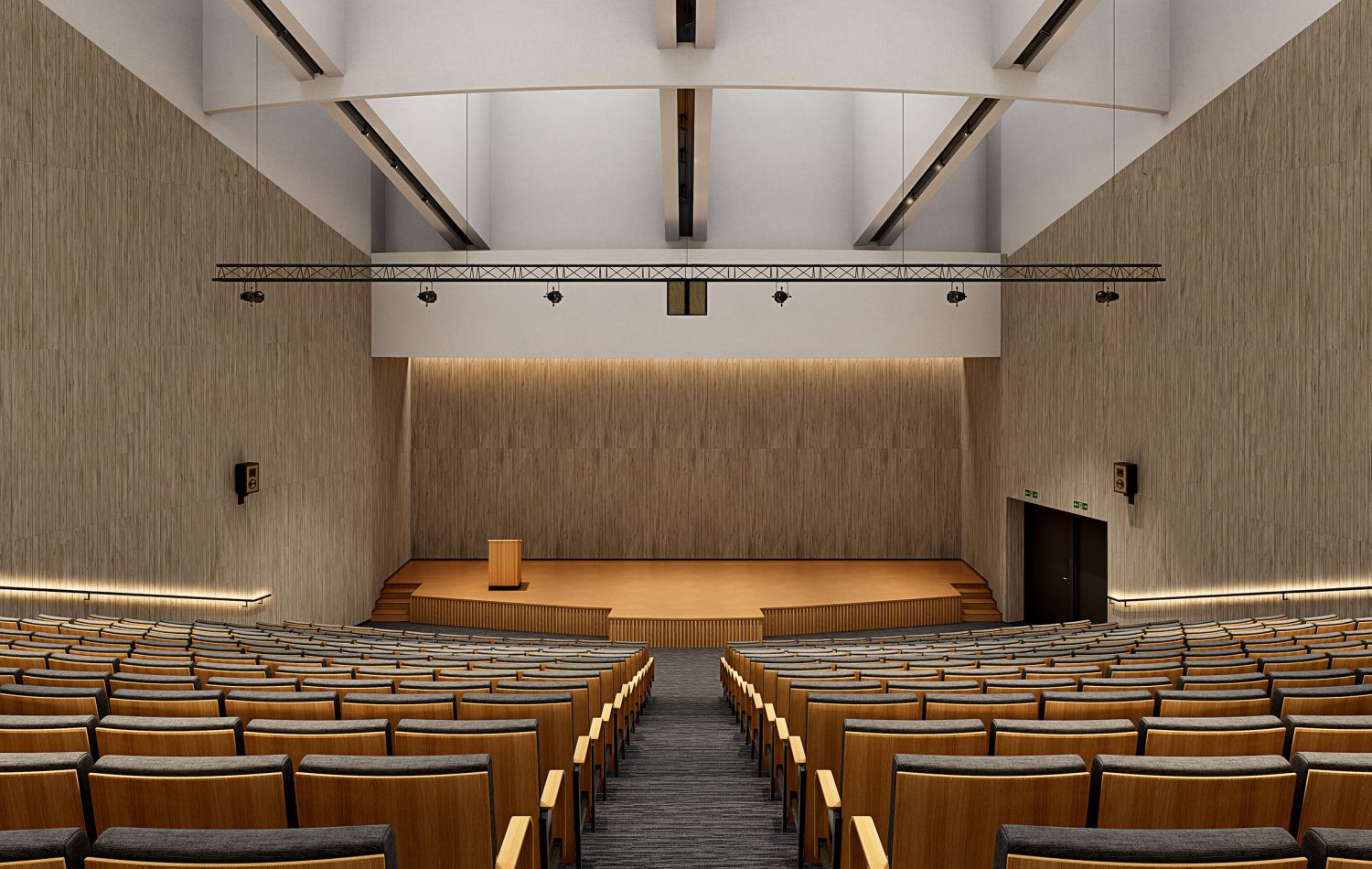 WoodBeQuiet 101mm Wall Slats | French Bobbin with Deep Umber V-Cut | WoodGrain Collection