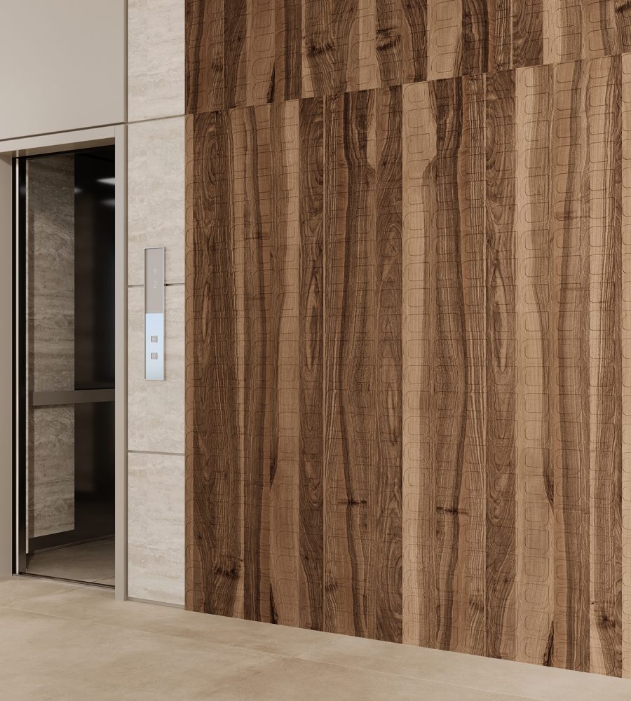 QuietForm, Dewdrops Wall Panels | Black Walnut | WoodGrain Collection