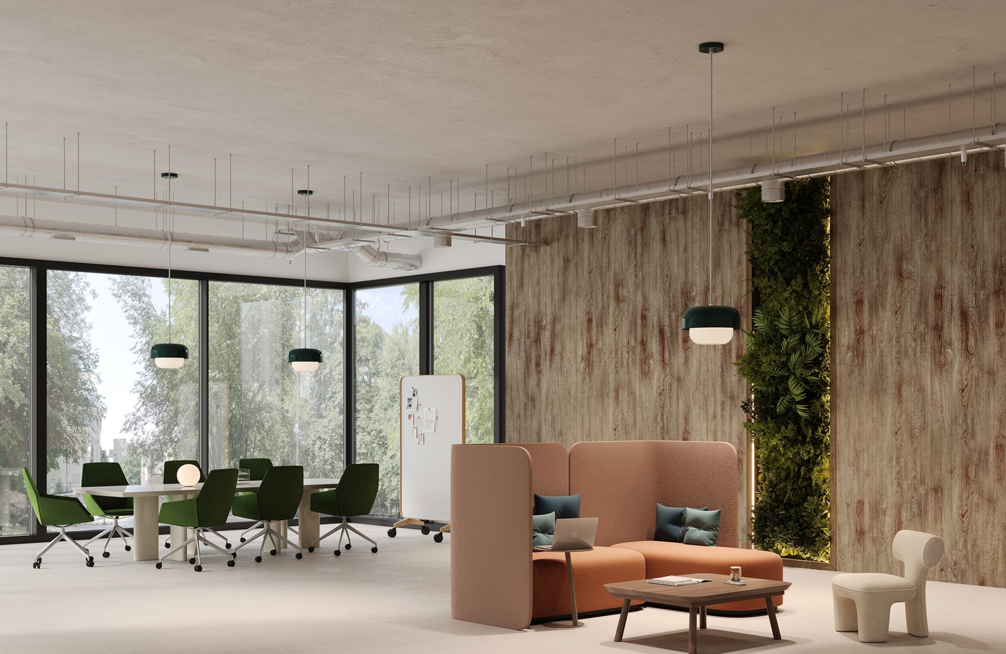 QuietForm, Fence Wall Panels | French Bobbin | WoodGrain Collection