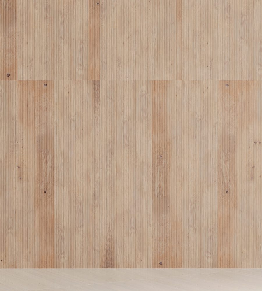 QuietForm, Ribbed B Wall Panels | Fumed Oak | WoodGrain Collection