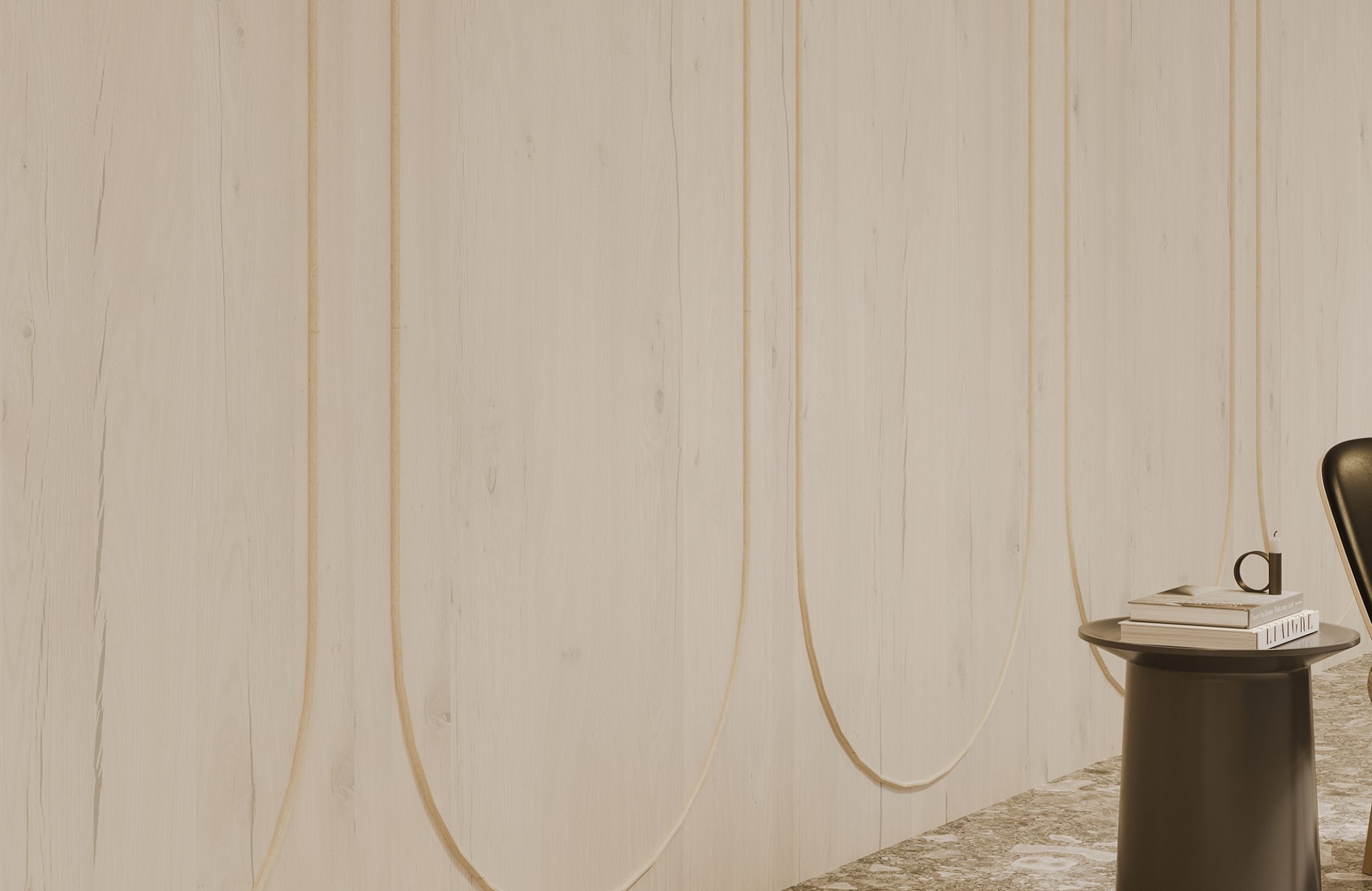 Spine Wall Panels, Racetrack B | Nordic Plank, Pearl | WoodGrain, Premier Collections