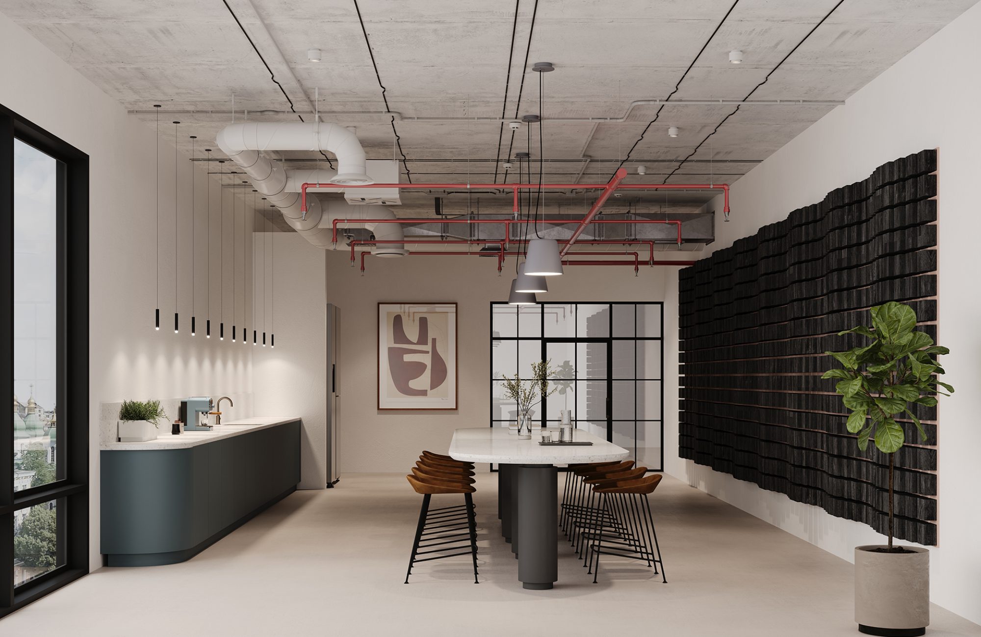 Vista Wall Tiles, Mountain | Charred Larch, Valentine | WoodGrain, Premier Collections