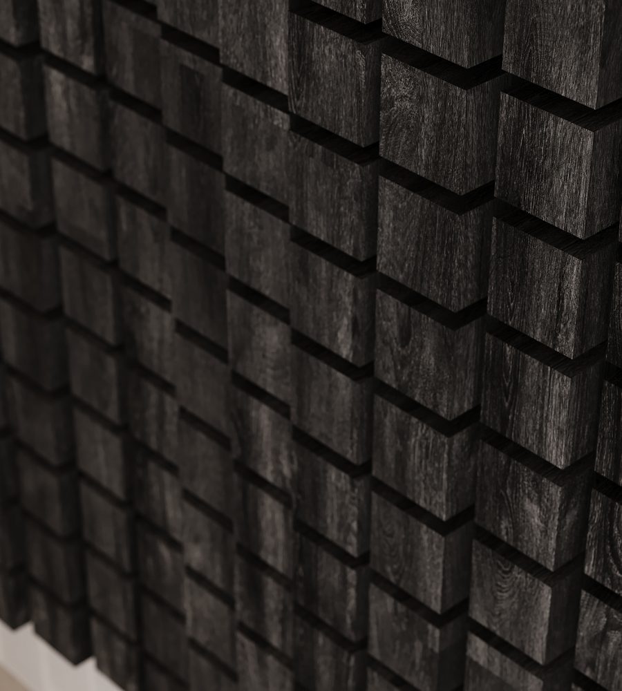Vista Wall Tiles, Mountain | Charred Larch, Valentine | WoodGrain, Premier Collections