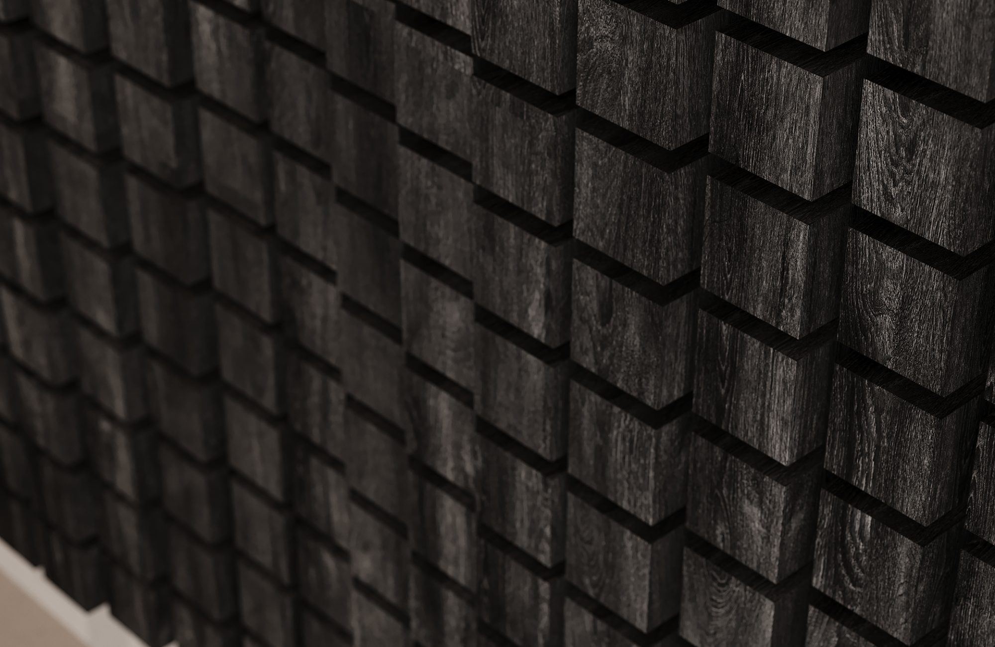 Vista Wall Tiles, Mountain | Charred Larch, Valentine | WoodGrain, Premier Collections