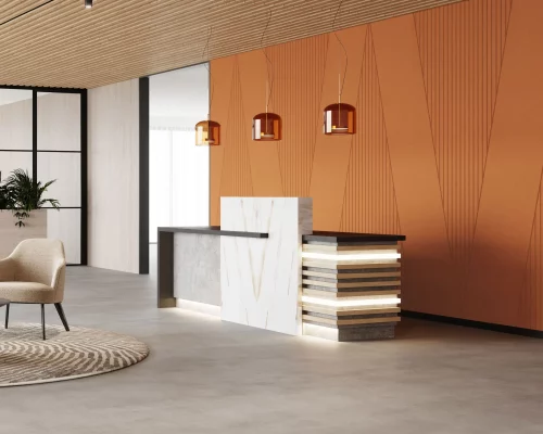 Fracture Wall Panels | Peach | Premier Collection