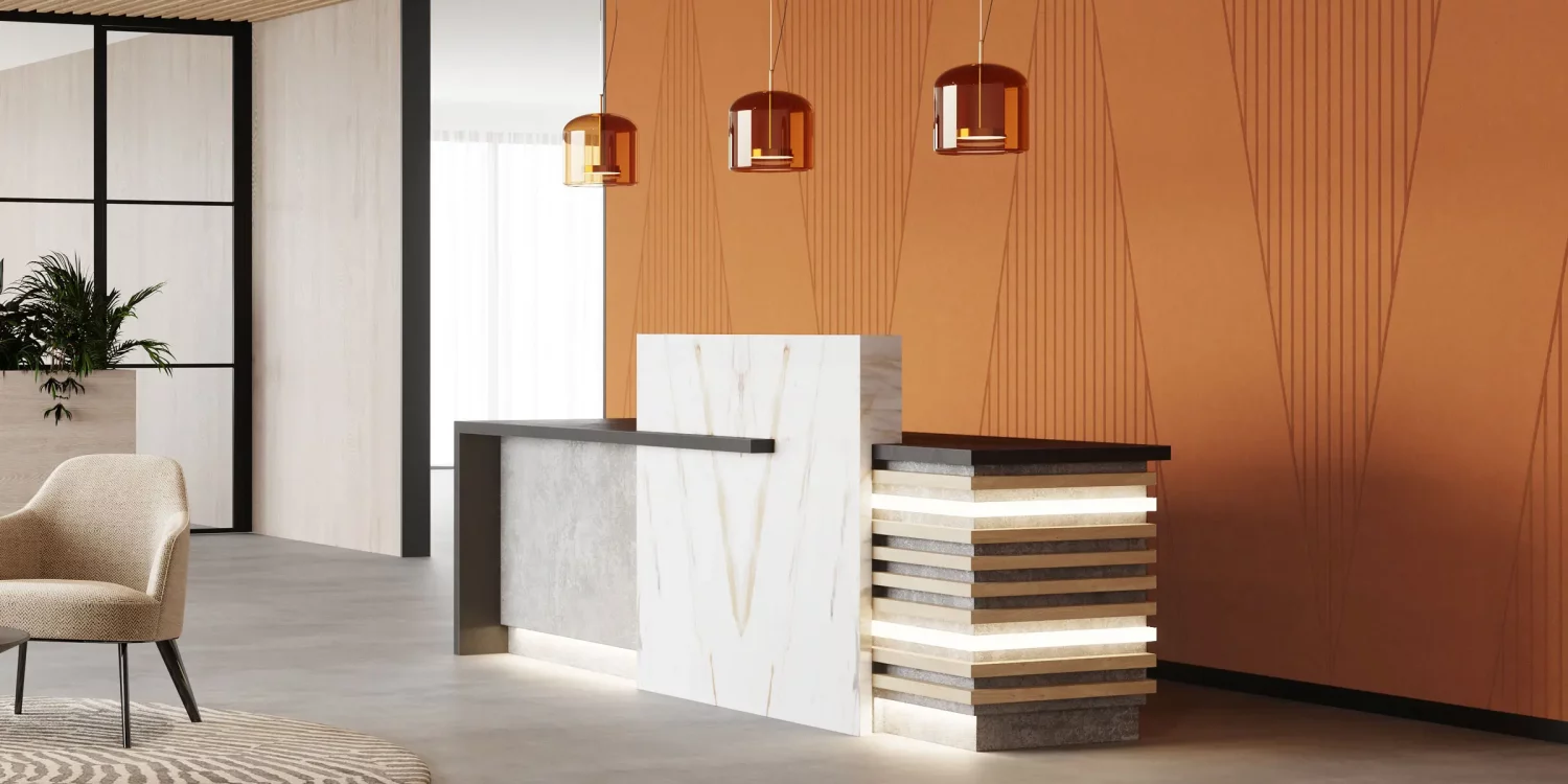 Fracture Wall Panels | Peach | Premier Collection
