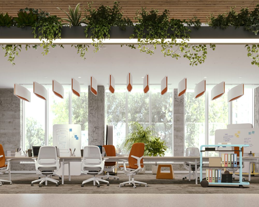 Aero Ceiling Baffles | White, Carrot | Premier Collection