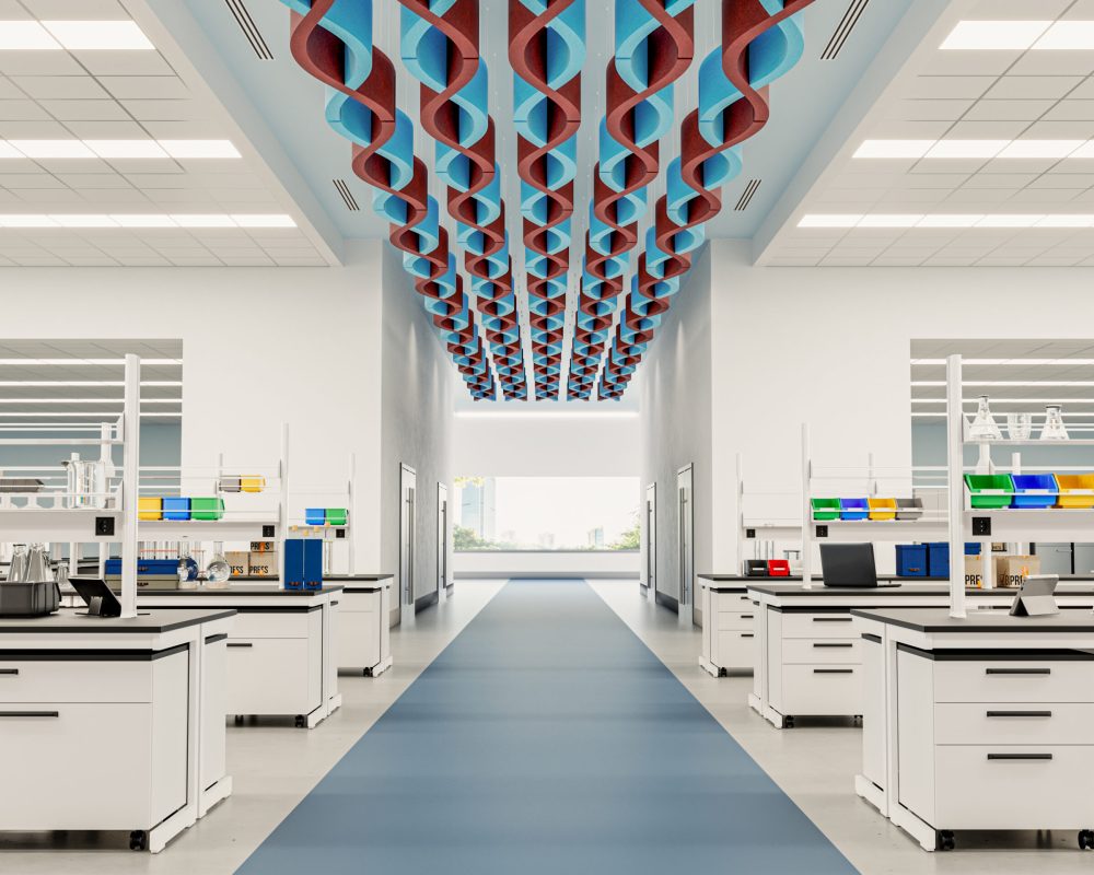 Billow Connect Ceiling Baffles | Azure, Currant | Premier Collection