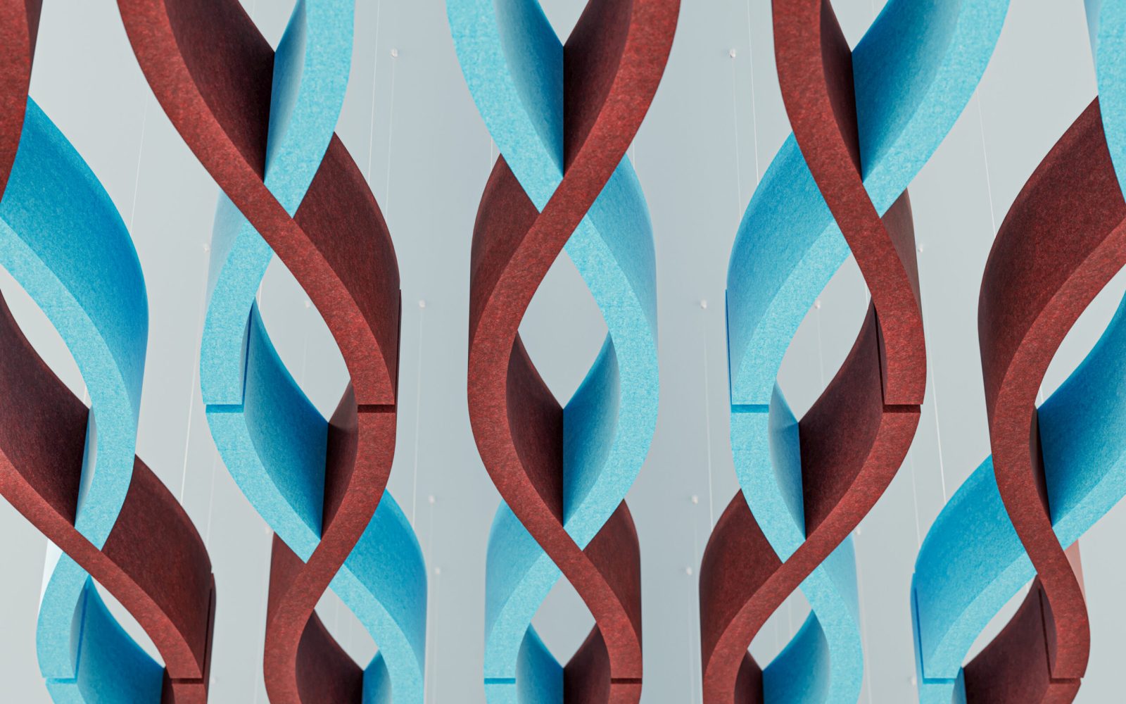 Billow Connect Ceiling Baffles | Azure, Currant | Premier Collection