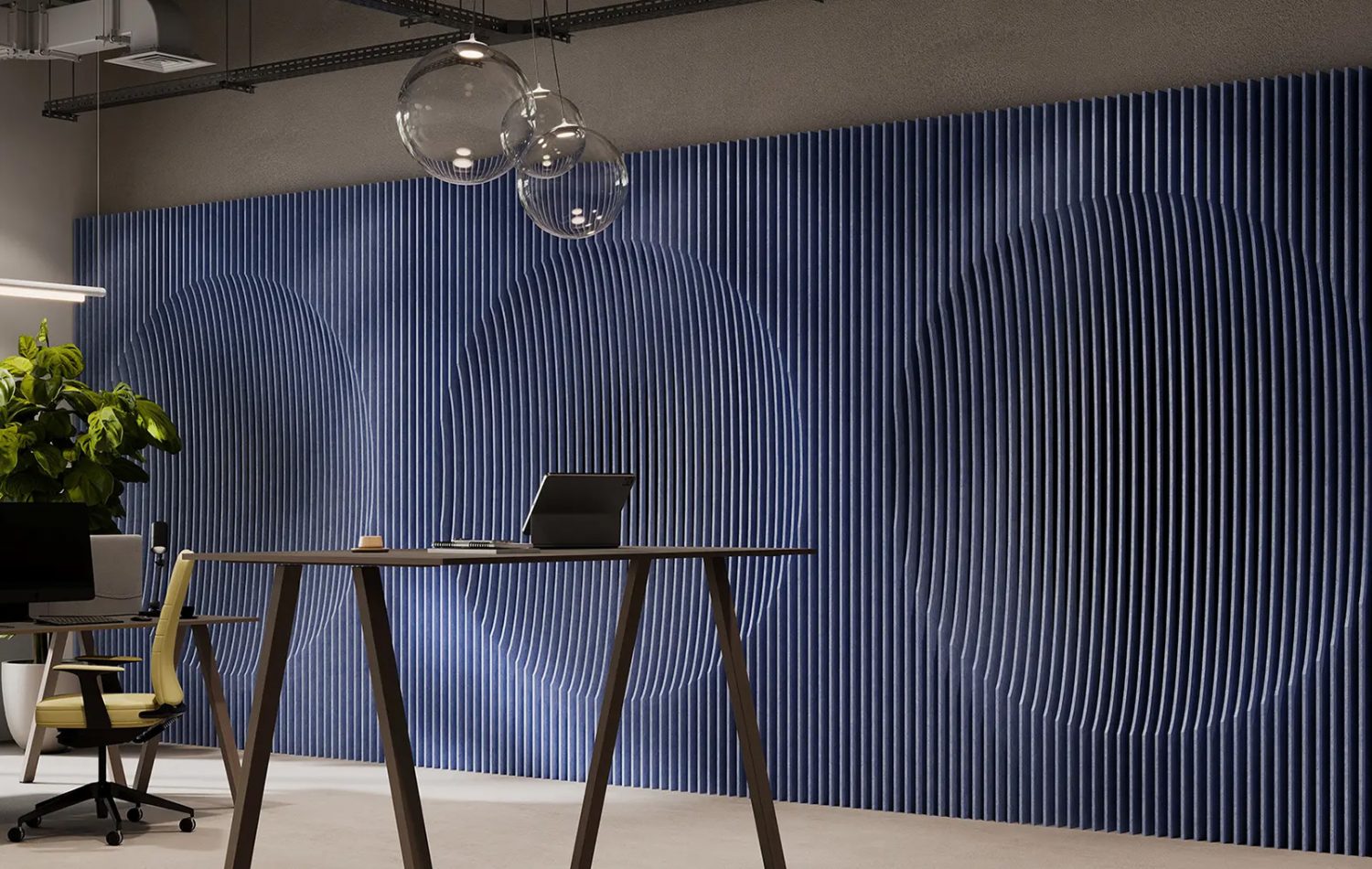 Formation, Concave Wall Panels | Periwinkle | Premier Collection