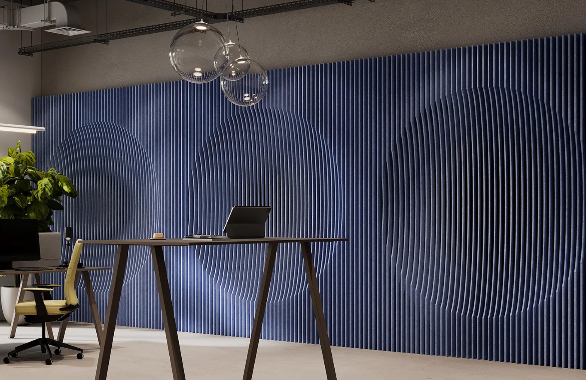 Formation, Concave Wall Panels | Periwinkle | Premier Collection