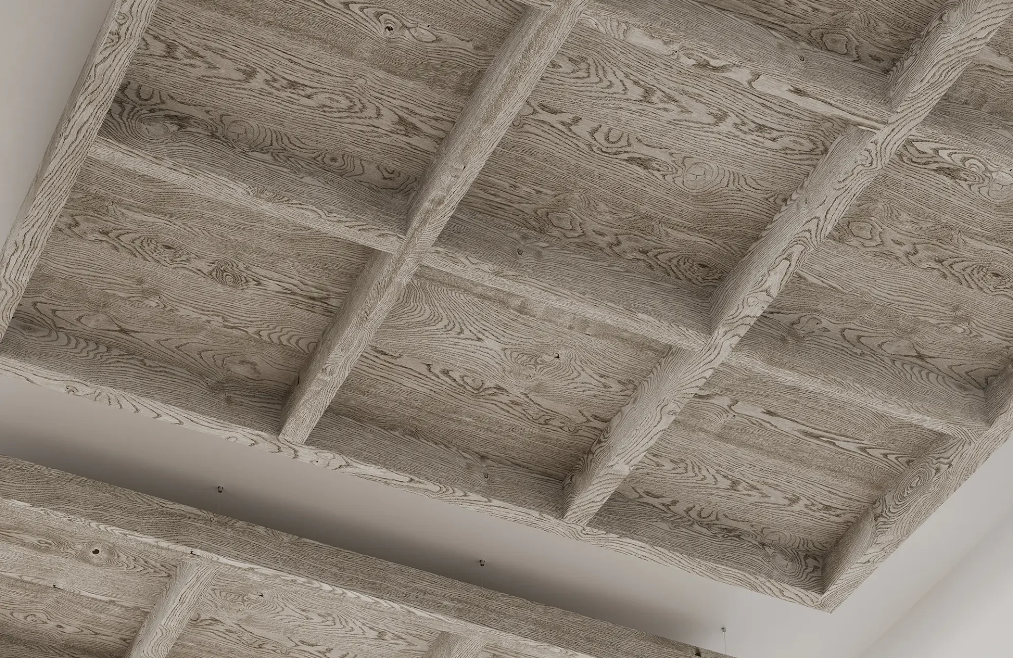 Framework Capped Ceiling Grids | Woodland Fog | WoodGrain Collection