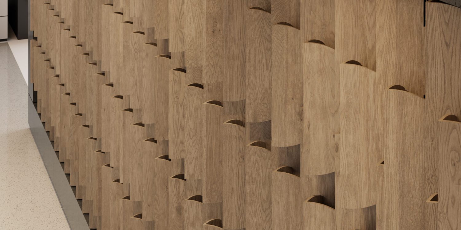 Ovale 3D Tiles | Mocha Legno | WoodGrain Collection