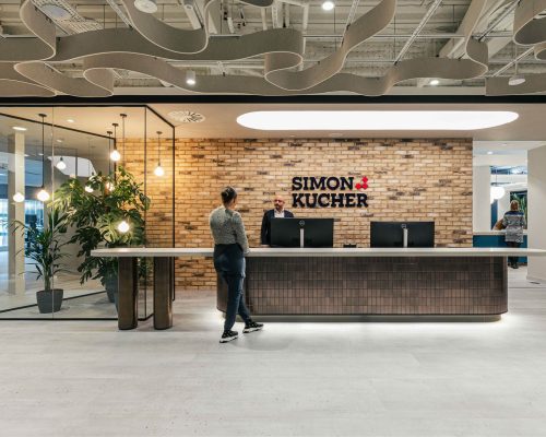 Acoufelt Custom Acoustic Ceiling System at Simon Kucher’s London Headquarters