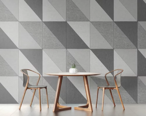 Shapes, Right Triangle Wall Tiles | Platinum, Metal, Grey, Slate | Premier Collection