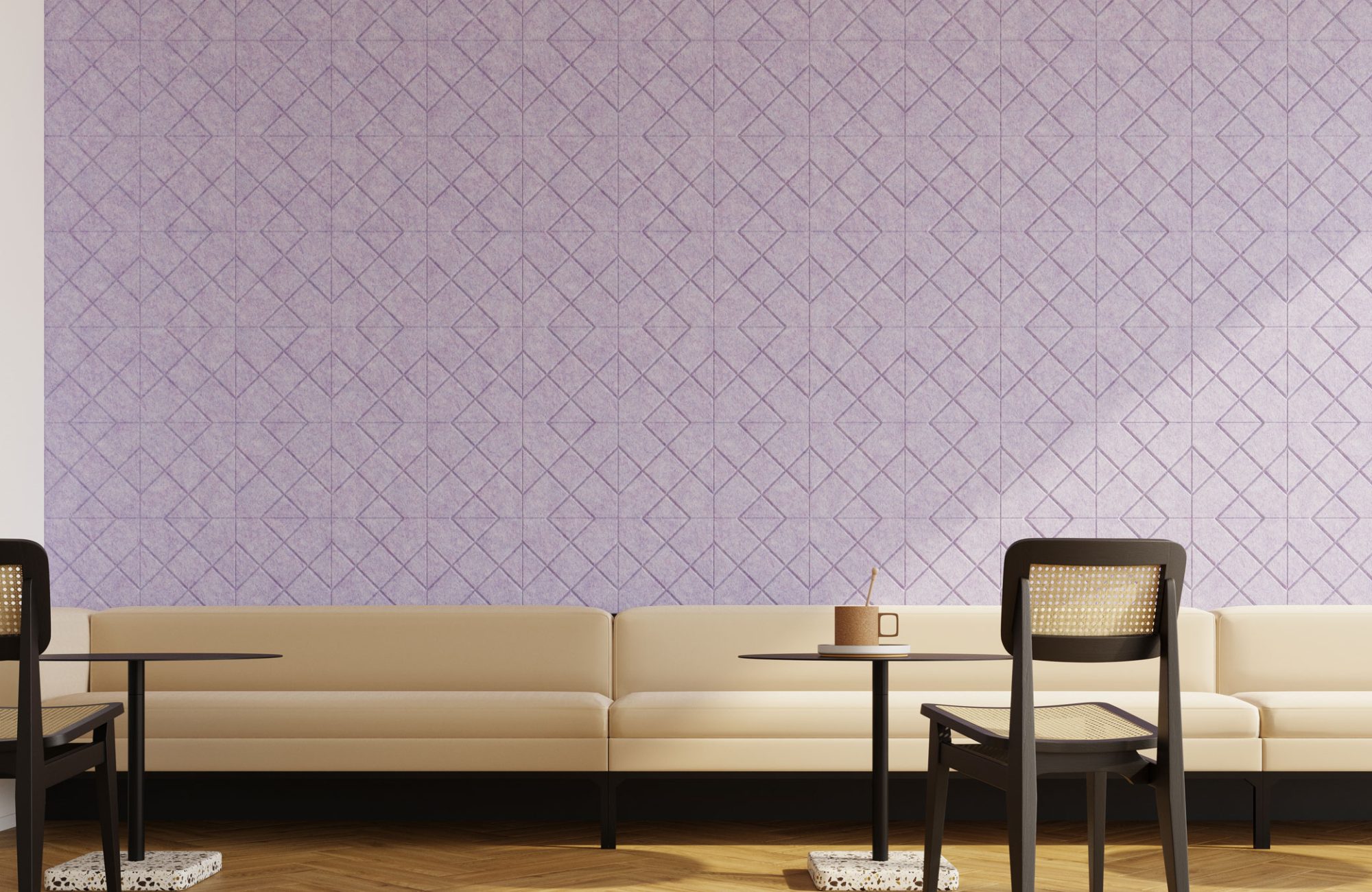 Fracture Tiles, Crosshatch | Lilac | Premier Collection